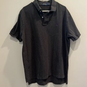 Polo by Ralph Lauren - Men's dark gray short sleeve polo shirt. Size XL